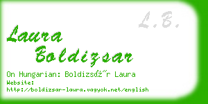 laura boldizsar business card